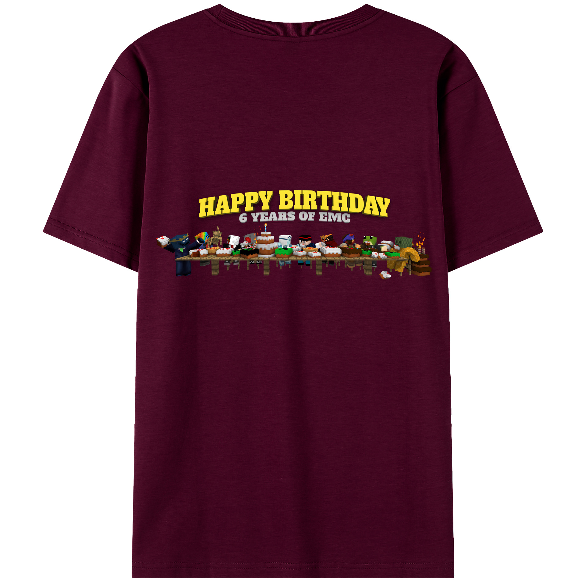 （画像用） マインクラフト ブロックの世界 Minecraft MC Block world レディース半袖Tシャツ(バックプリント)